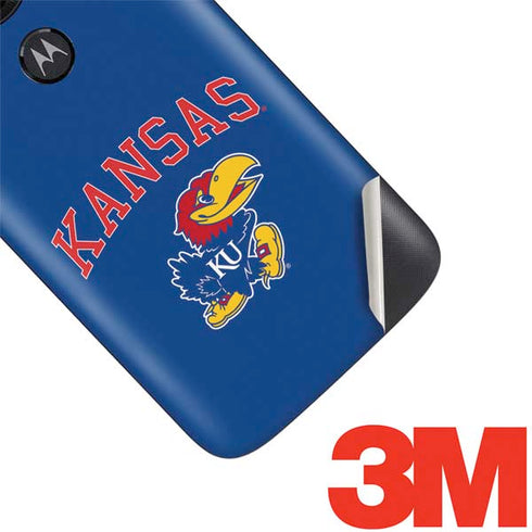University of Kansas Collegiate Text Moto E5 Play Skin